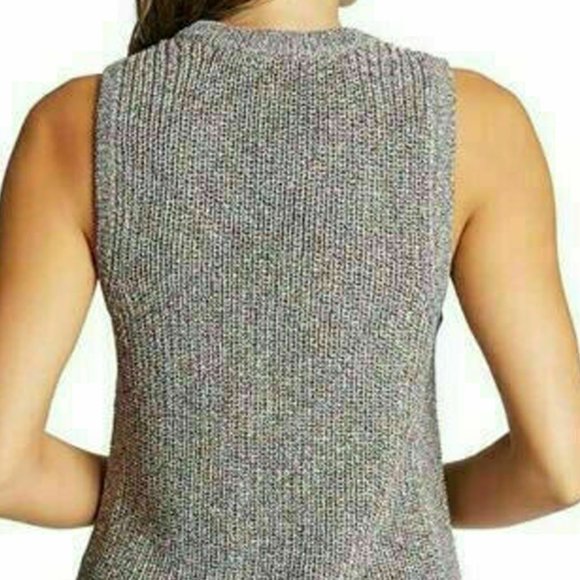 Ella Moss Ladies' Marge Ribbed Knit Sleeveless Sweater Tank XXL Mood Indigo NWT - Picture 4 of 14